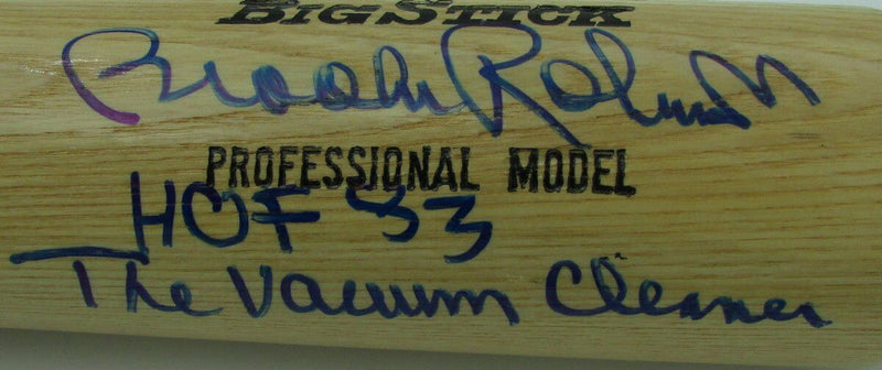 Brooks Robinson Orioles Signed Bat insc "The Vacuum Cleaner HOF 83" JSA 144303