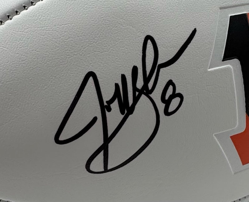 Jeff Blake Signed Cincinnati Bengals Logo Football JSA