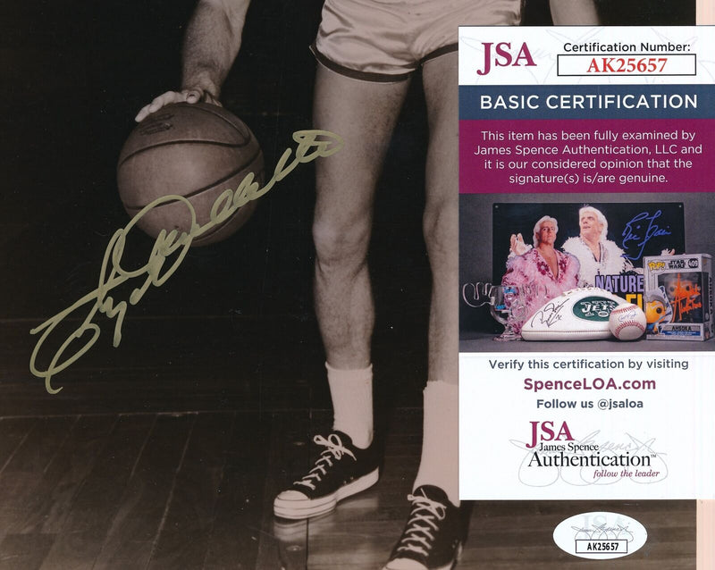 Clyde Lovellette HOF Autographed Vintage 8x10 B/W Photo Celtics JSA 180346
