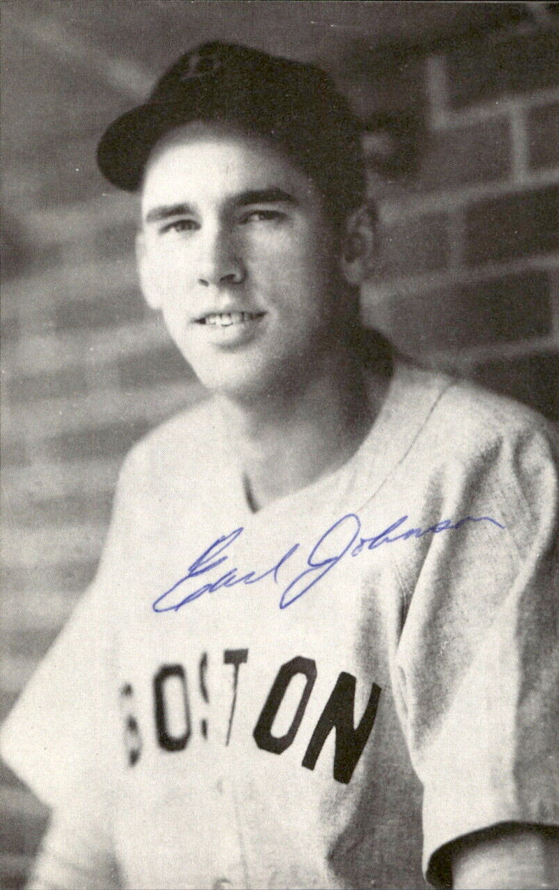 Earl Johnson Red Sox d. 1974 Signed/Autographed 3x5  Photo 178485