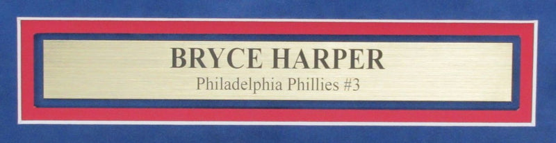 Bryce Harper Autographed 16x20 Photo Philadelphia Phillies Framed 183827