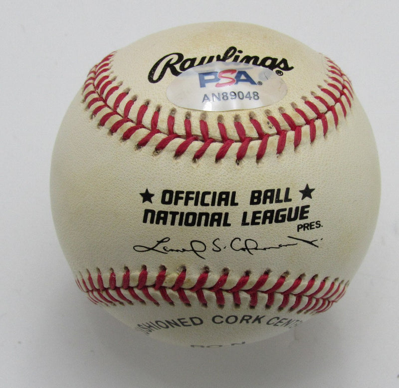 Joe Morgan HOF Autographed/Inscribed ONL Baseball Cincinnati Reds PSA/DNA 191702