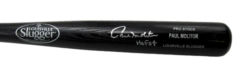 Paul Molitor HOF Autographed/Inscr Louisville Slugger Bat Brewers JSA 183639