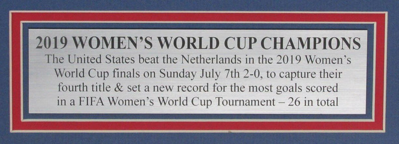 USA Women's Soccer Team 2019 World Cup Champions Photo Collage Framed 145750