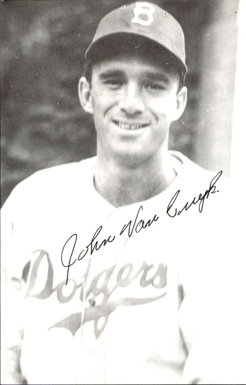 Johnny Van Cuyk Dodgers d. 2010 Signed/Autographed 3x5  Photo 179286