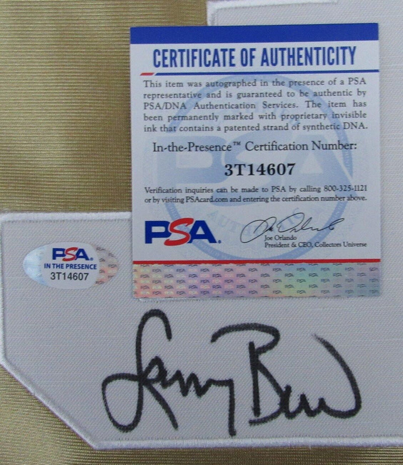 Larry Bird Autographed Gold Mitchell & Ness Swingman Jersey PSA/DNA 179393