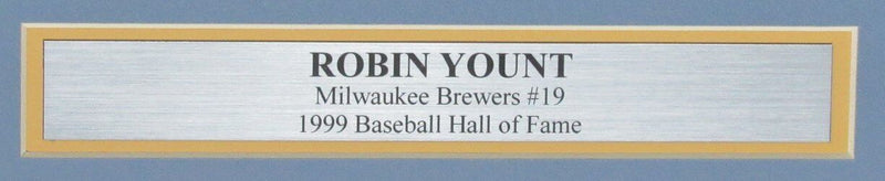 Robin Yount HOF Autographed 16x20 Photo Milwaukee Brewers Framed JSA