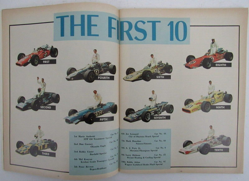 1970 Indianapolis 500 Race Program at Indianapolis Motor Speedway