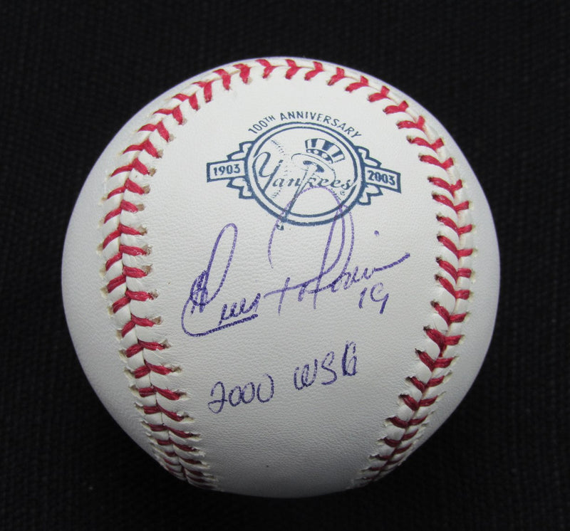 Luis Polonia Signed/Auto Yankees 100th OML Baseball MAB 187066