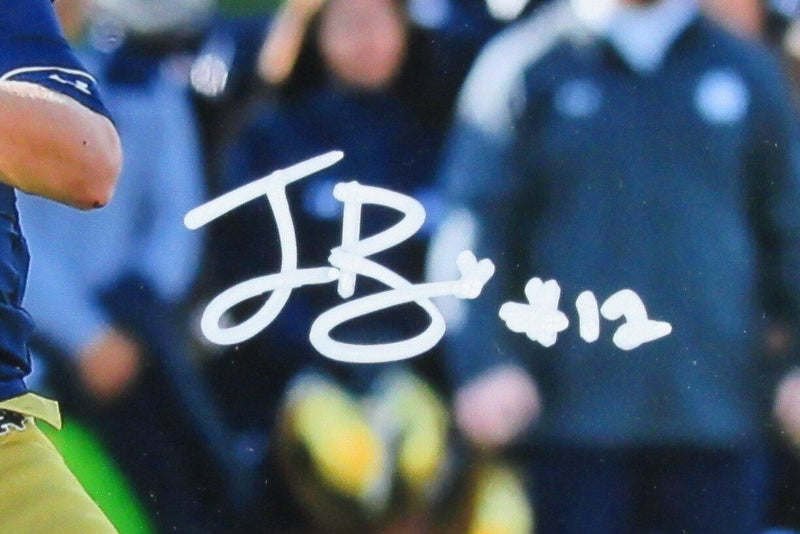 Ian Book Autographed 8x10 Photo Notre Dame Framed Beckett 176753