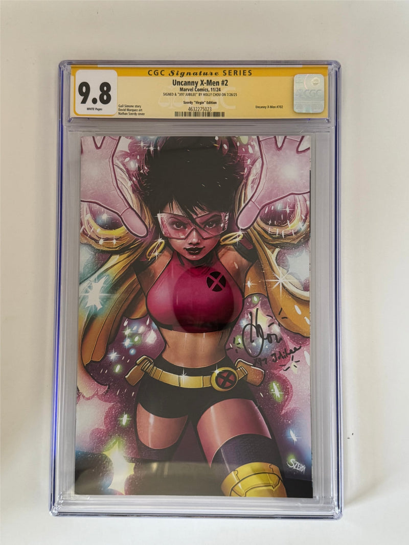 [Signed by Holly Chou] Uncanny X-men #2 CGC 9.8 Yellow Label Szerdy Exclusive Virgin Var