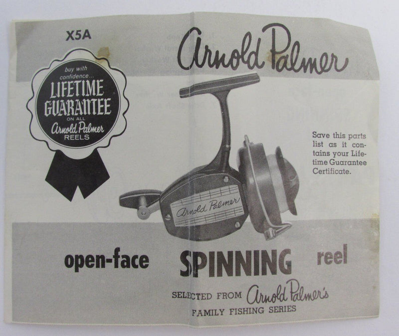 Vintage Arnold Palmer Spinning Reel w/Box 1960's Super Rare 136341