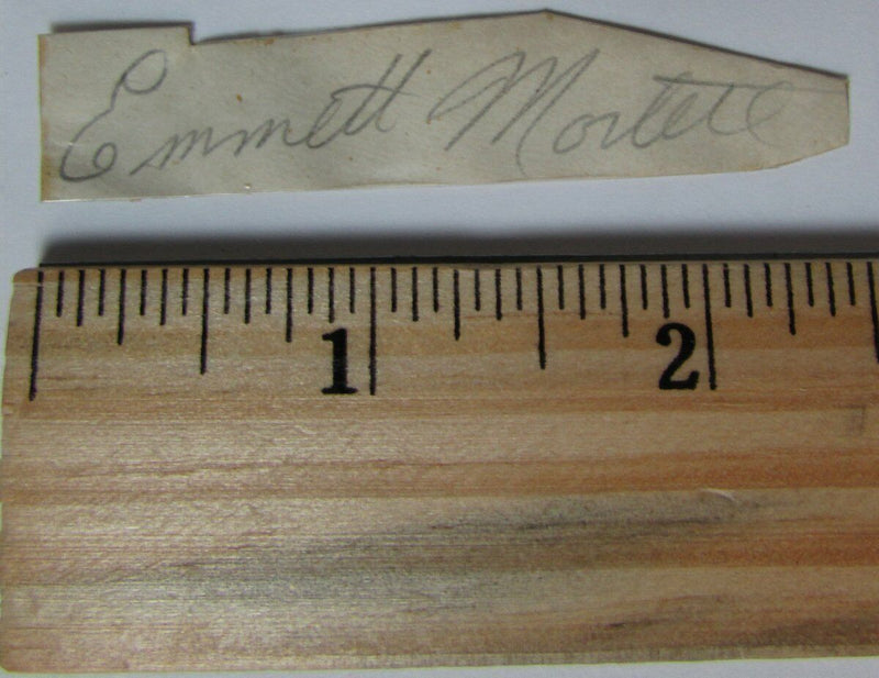 Emmett Mortell Notre Dame Fighting Irish/ Eagles Signed Cut  PSA/DNA 145112