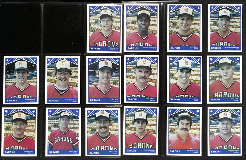 1983 TCMA Baseball Birmingham Brons Complete Team Set (25/25) Cards 189375
