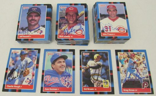 Lot of (153) Signed 1988 Donruss Baseball Cards Gross, Guzman, Hough 190087