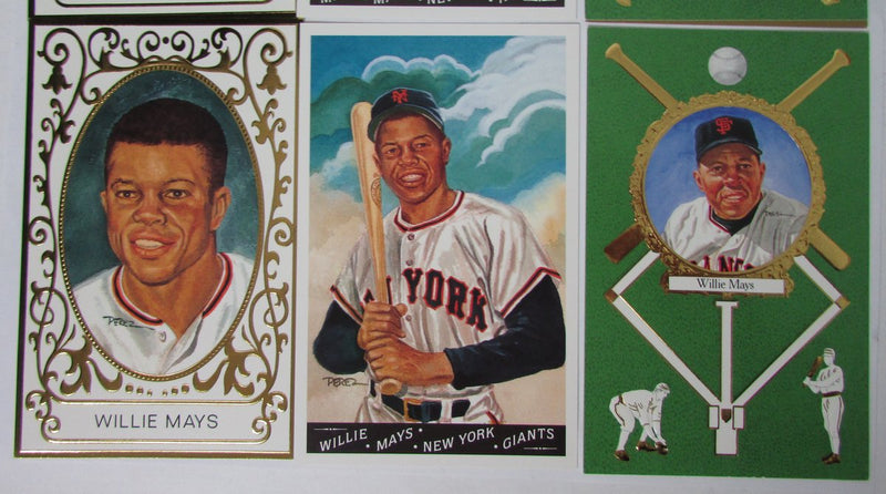 Perez-Steele Master Works Series Baseball HOF Limited Edit Postcards Mantle Mays