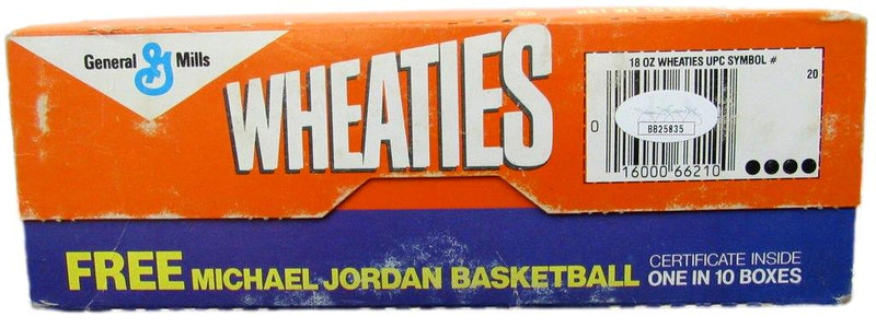 Michael Jordan HOF Autographed Unopened Wheaties Box RARE Bulls JSA 182196