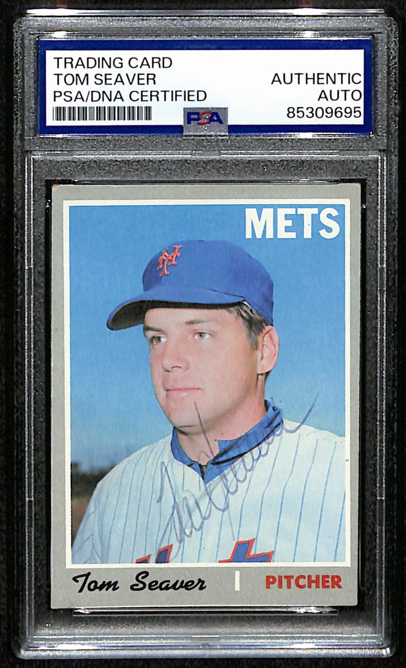 Tom Seaver HOF Signed/Auto 1970 Topps Card #300 New York Mets PSA/DNA 190676
