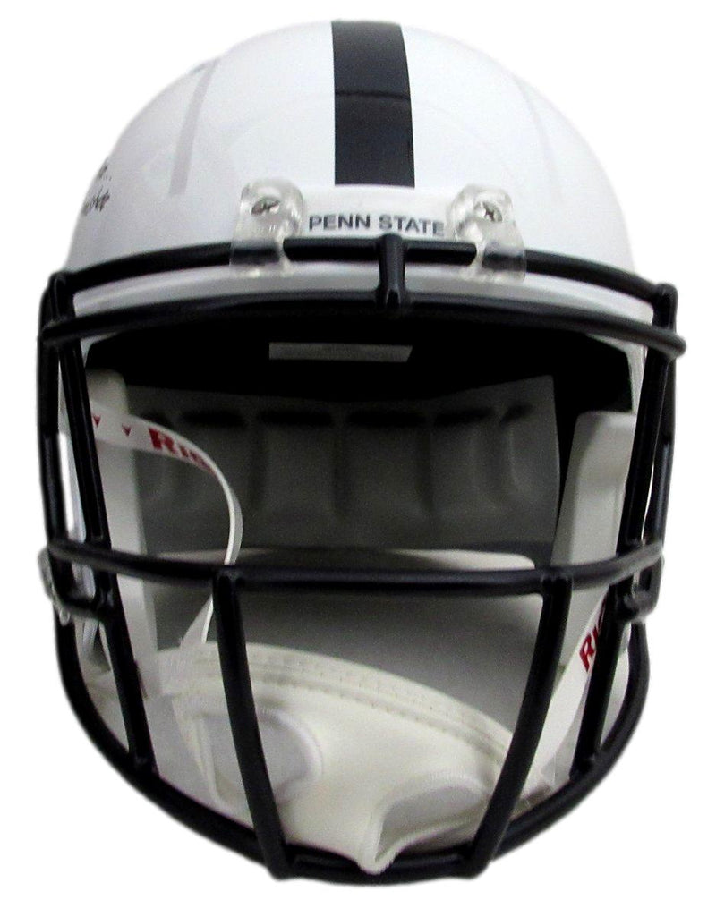 Saquon Barkley Signed/Inscr  PSU White Full Size Replica Helmet Beckett 191832