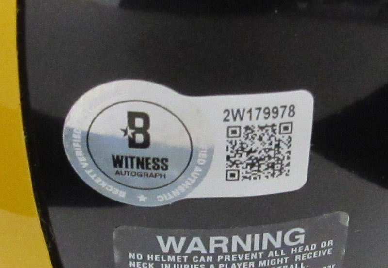 Jack Ham HOF Signed/Inscribed Black Mini Helmet Steelers Becket Witness 192377