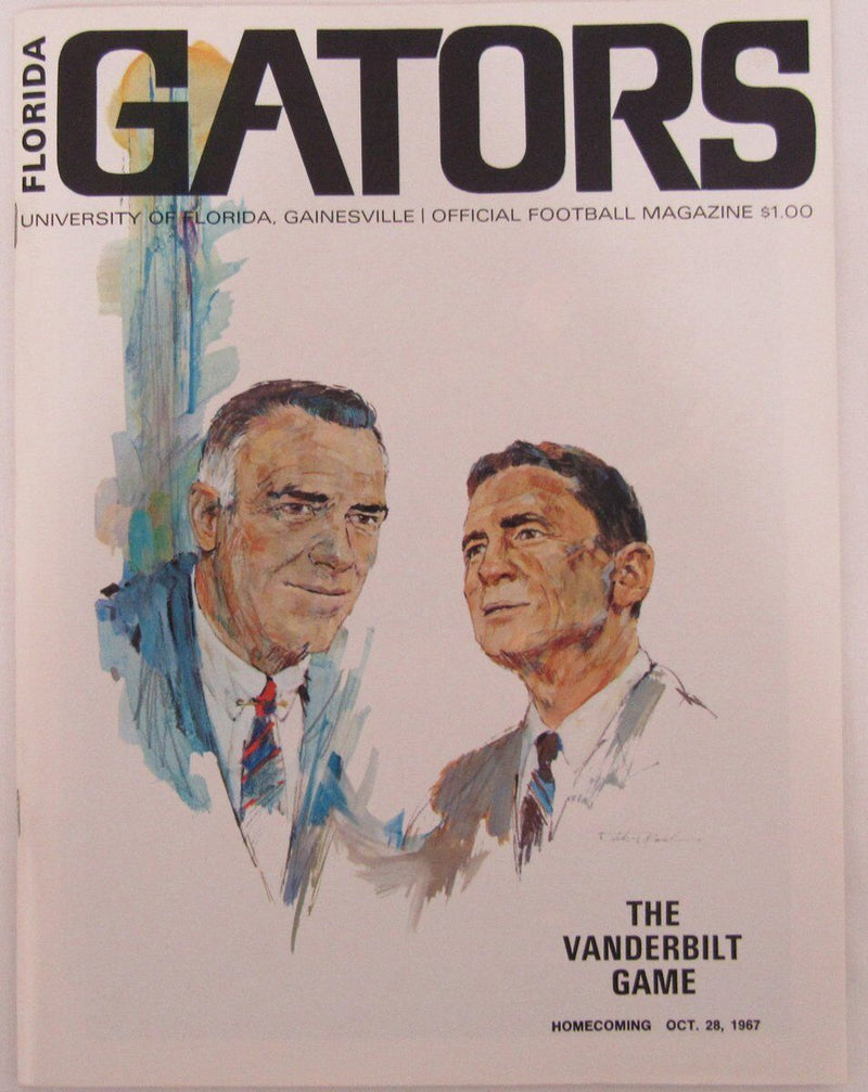 10/28/67 Florida Gators vs. Vanderbilt Univ. Official Football Program 136260