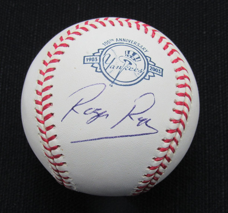 Roger Repoz Signed/Auto Yankees 100th OML Baseball JSA  186967