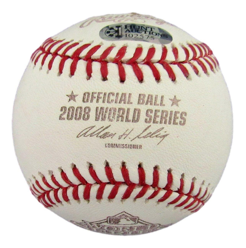 Ryan Howard Philadelphia Phillies Signed 2008 WORLD SERIES Baseball JSA 165160
