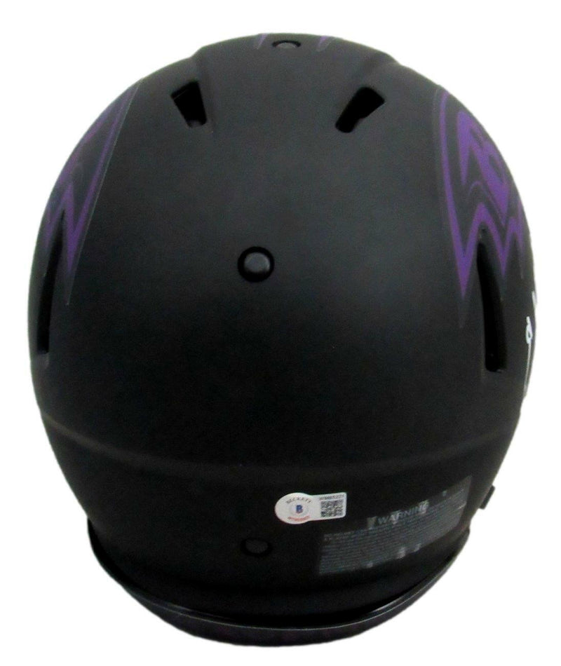Ed Reed Signed Ravens Eclipse Authentic Full Size Football Helmet Beckett 163130