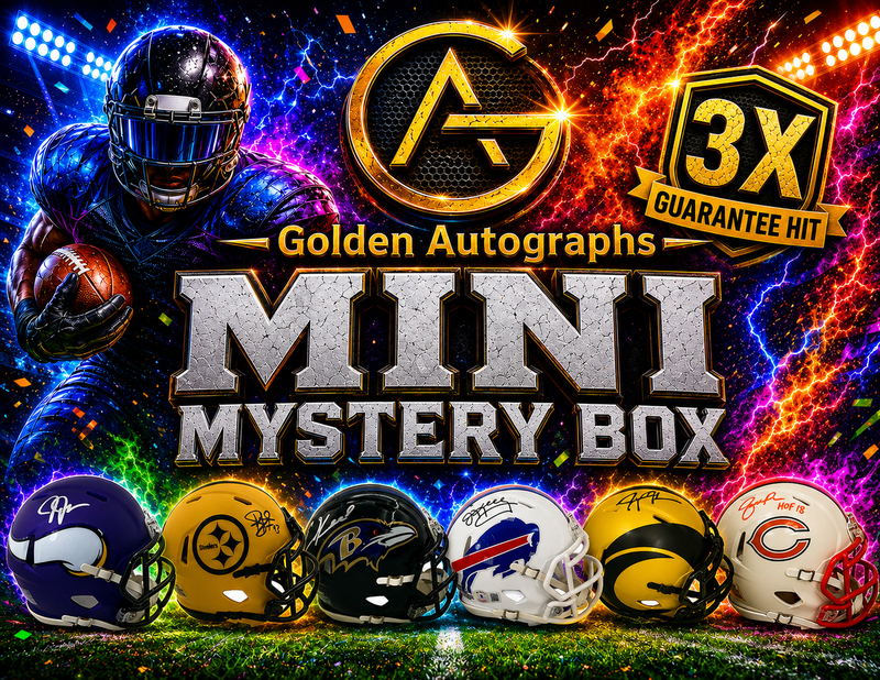 Triple Mini Helmet Autographed Mystery Box Guaranteed Hit