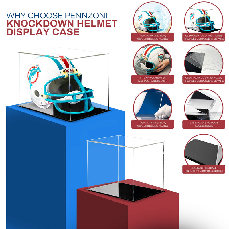 Football Helmet Display - Knock Down Style