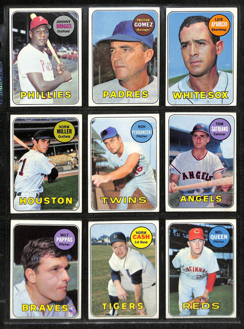 1969 Topps Baseball Card Complete Set (1-664) Mantle Seaver Ryan Jackson 191951