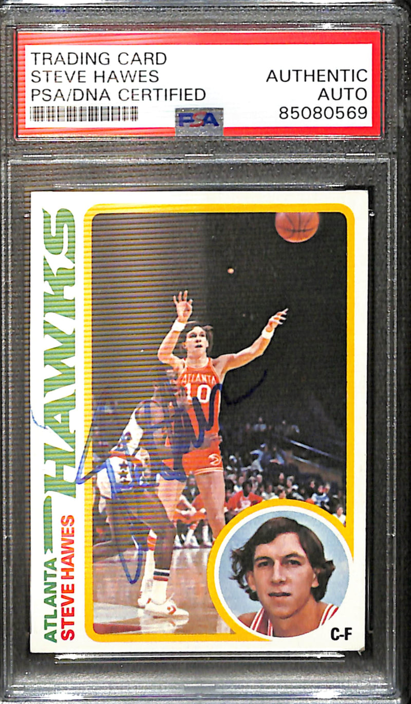 Steve Hawes Signed/Auto 1978 Topps Card #21 Atlanta Hawks PSA/DNA 185435