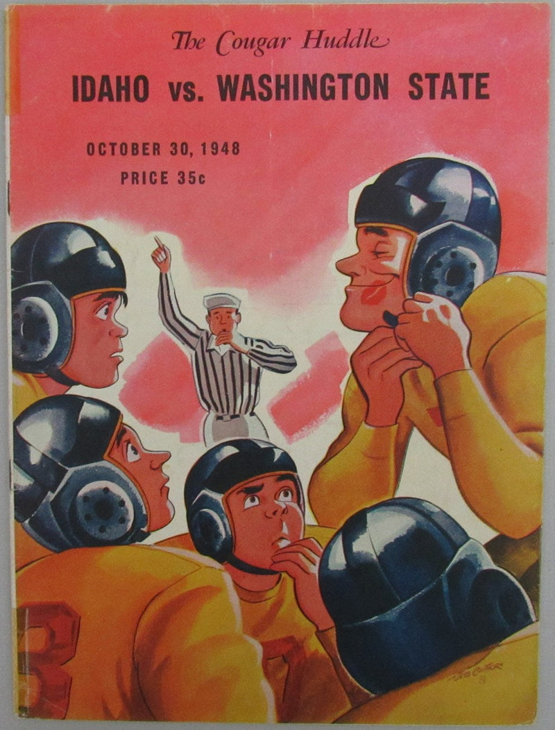1948 Idaho vs. Washington State College Football Game Souvenir Program 163171