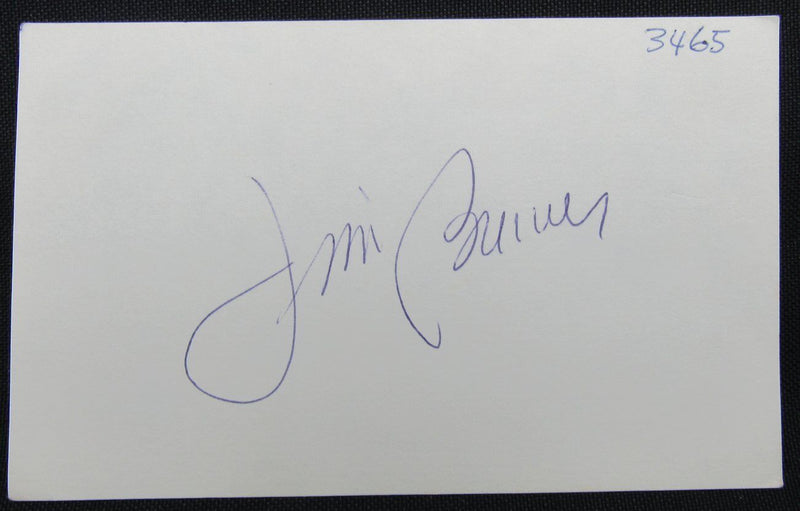 Jim Brewer Los Angeles Dodger Signed/Autographed 3x5 Index Card