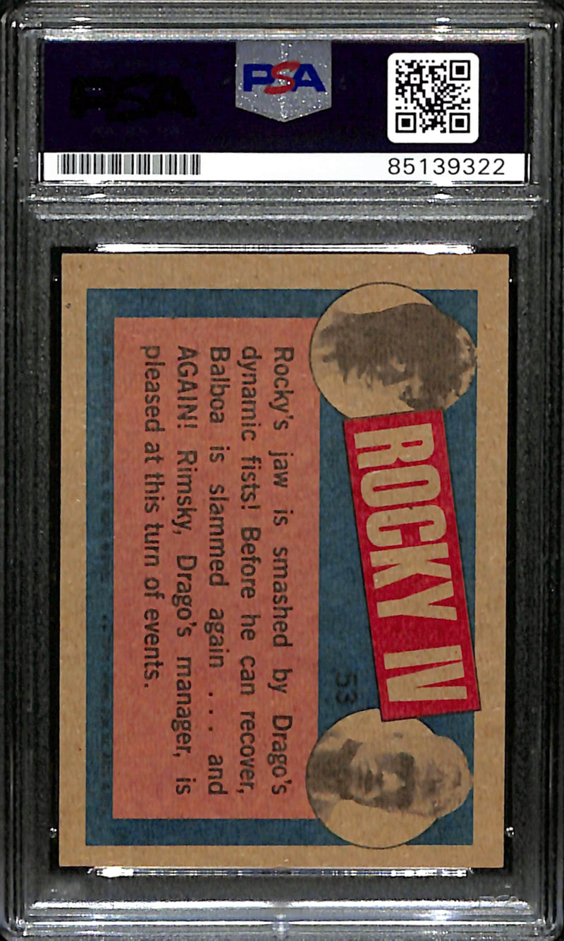 Dolph Lundgren Signed/Auto 1985 TOPPS Rocky IV Drago Card #53 PSA/DNA 183775