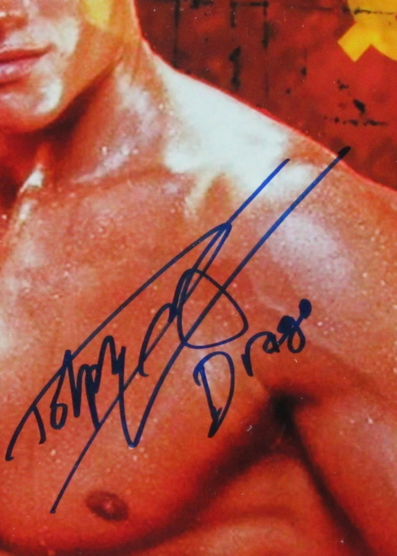 Dolph Lundgren Signed/Inscribed 16x20 Photo "Rocky IV" Framed  JSA 186395