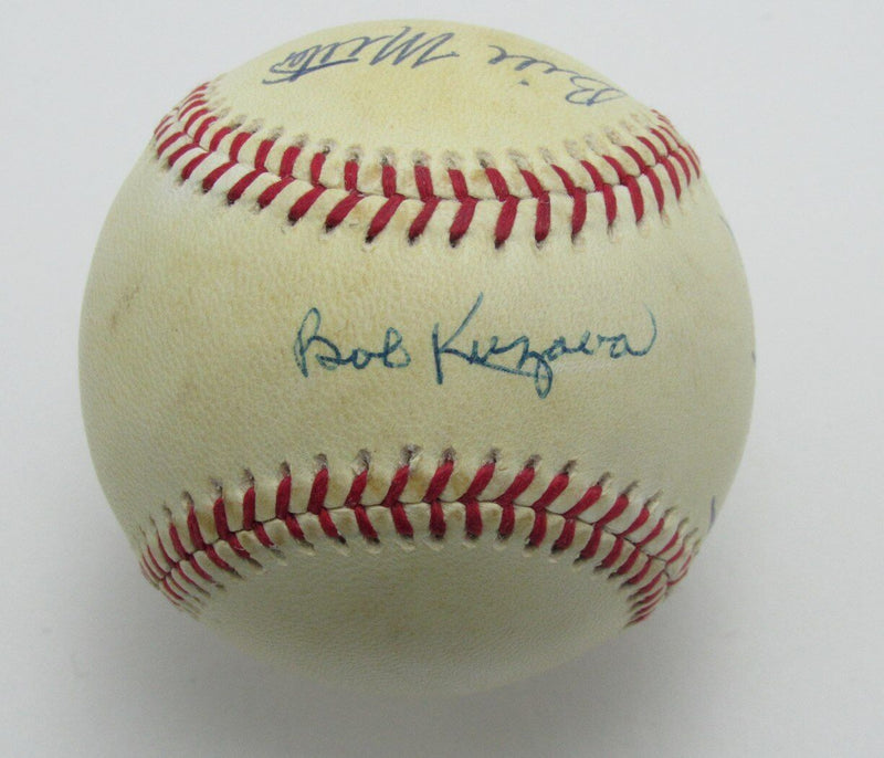 1950's New York Yankees Multi  Autographed/Signed OAL Baseball Shantz/B. Miller