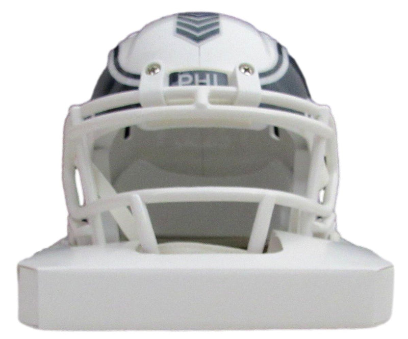 Saquon Barkley Signed Eagles 2024 Salute to Service Mini Helmet Beckett 191834