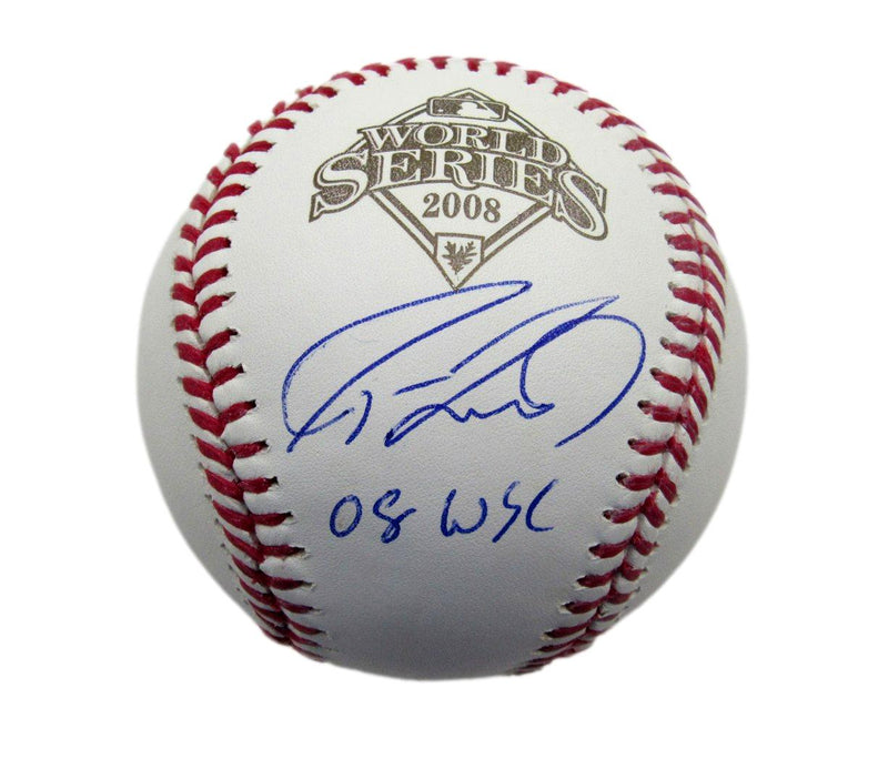 Jason Werth Signed/Inscribed 2008 World Series Baseball Phillies JSA 191275