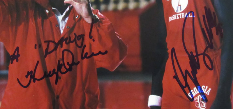 Dominique Wilkins/Hugh Durham Dual-Signed 11x14 Photo Georgia PSA/DNA 183678
