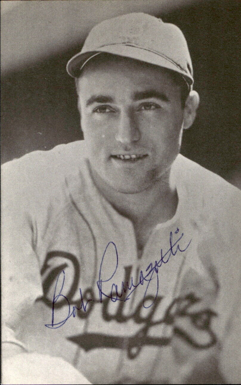Bob Ramazzetti Dodgers d. 2000 Signed/Autographed 3x5  Photo 178736