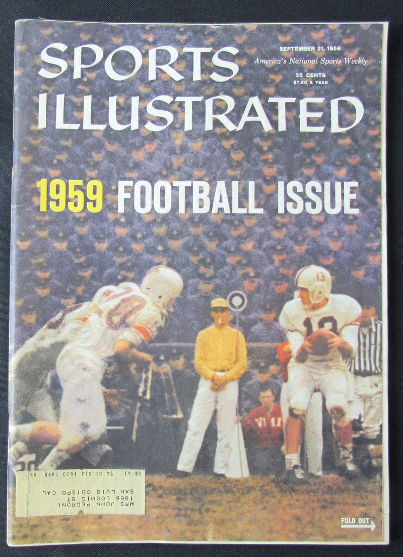 September 21, 1959 Sports Illustrated Magazine Football Issue 1903926