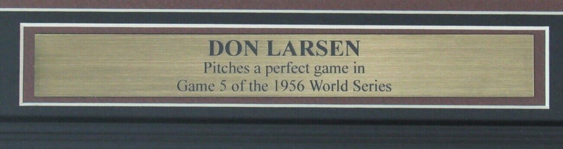 Don Larsen Perfect Game Yankees Signed 1956 8x10 Photo Framed BA 149113
