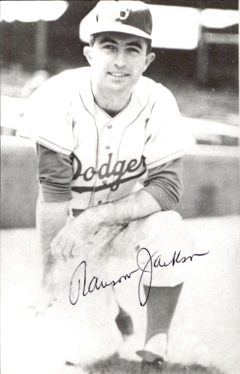Randy Jackson Dodgers Signed/Autographed 3x5  Photo 178477