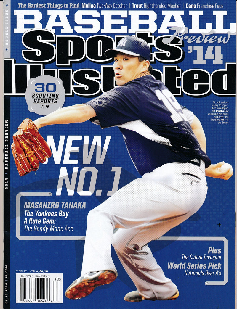 April 24, 2014 Masahiro Tanaka NY Yankees Illustrated Magazine NO LABEL 182330