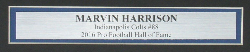 Marvin Harrison HOF Indianapolis Colts Signed/Auto 16x20 Photo Framed JSA 167475