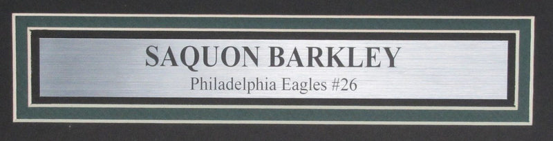 Saquon Barkley Signed/Autographed 16x20 Photo Eagles Framed Beckett 193278
