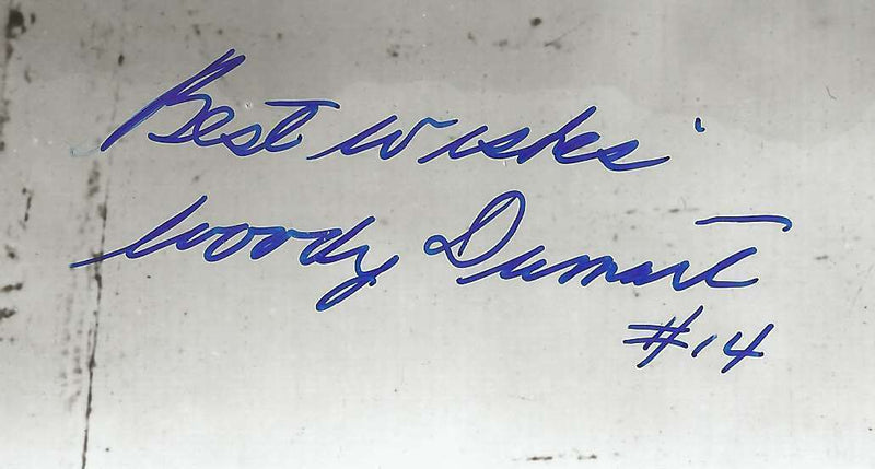 Woody Dumart Boston Bruins Signed/Autographed 8x10 B/W Photo JSA 150928