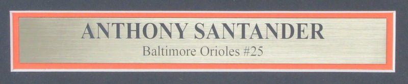 Anthony Santander Signed 11x14 Photo Baltimore Orioles Framed Beckett 186398