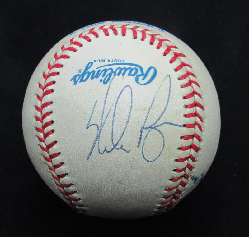 George Brett Nolan Ryan HOFers Autographed Rawlings OAL Baseball 173464